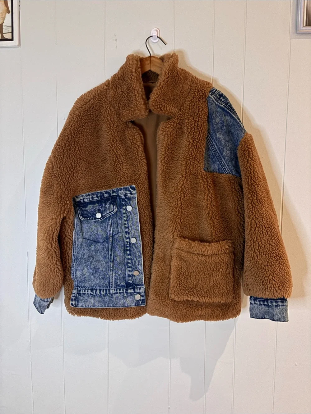 Blank NYC Under Wraps Sherpa Jacket small - Picture 3 of 6